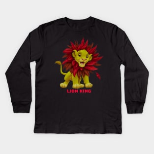 lion king mufasa Kids Long Sleeve T-Shirt